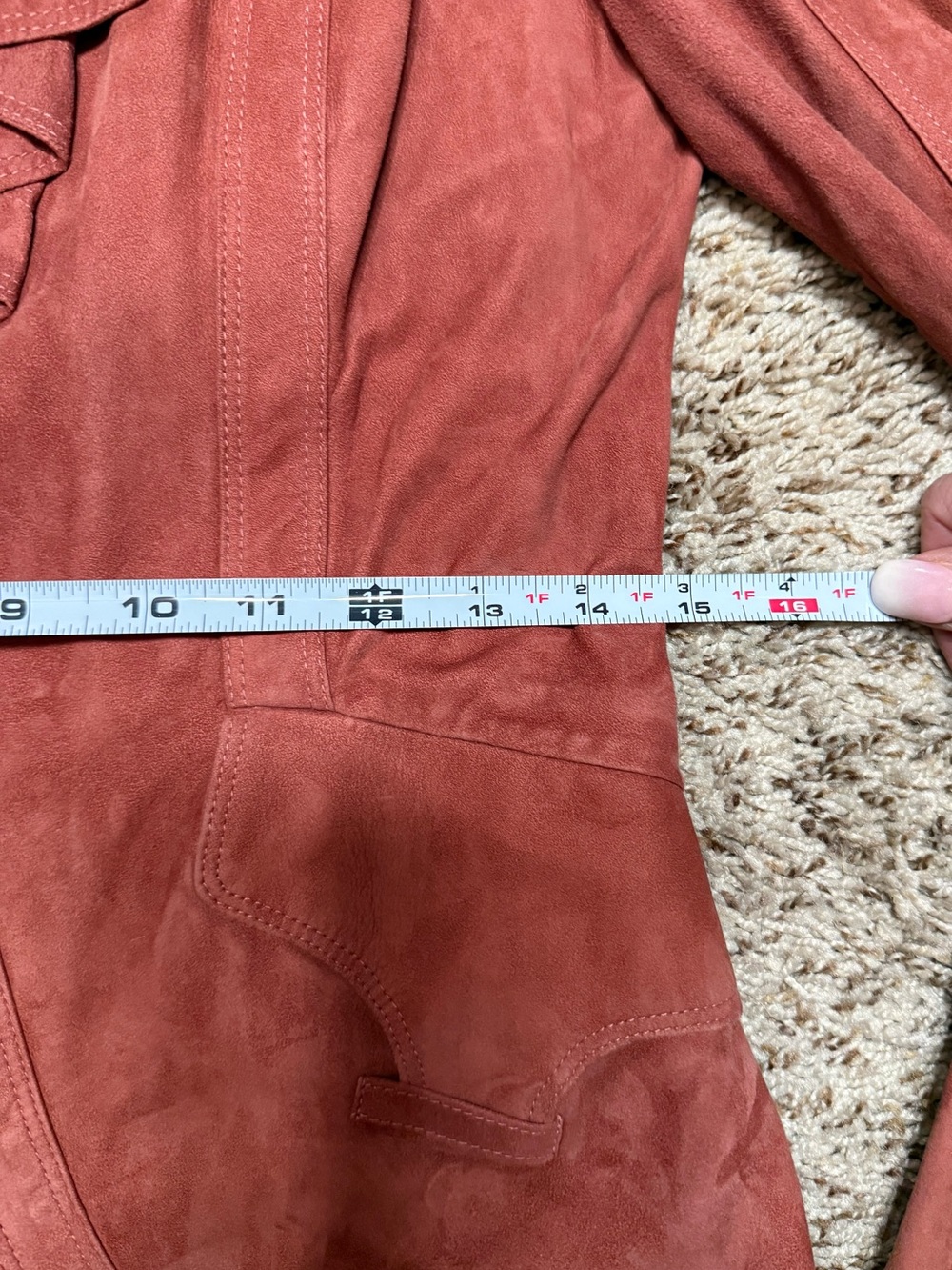 Gucci Leather Ruffle-Front Jacket - Picture 10 of 15